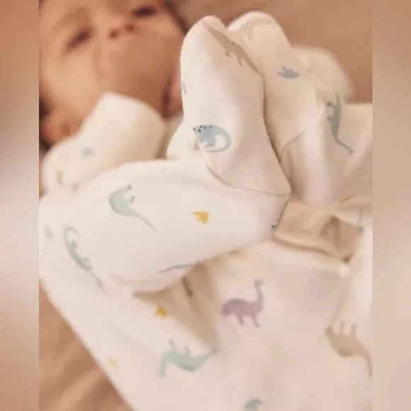 Dino Print Clever Zip Sleepsuit - Picture 5 of 10